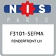 F3101-5EFMA Nissan Fenderfront lh F31015EFMA, New Genuine OEM Part F3101-5EFMA Nissan Fenderfront lh F31015EFMA, New Genuine OEM Part