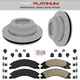 Rear Ceramic Pads & Coated Rotors Fits FORD E350 2008-2019 Dual Rear Wheel HD Rear Ceramic Pads & Coated Rotors Fits FORD E350 2008-2019 Dual Rear Wheel HD