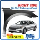Front Fender Compatible With 2020-21 Volkswagen Passat Right Side Primed Steel Front Fender Compatible With 2020-21 Volkswagen Passat Right Side Primed Steel