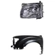 Fender and Headlight Kit For 2001-2004 Toyota Tacoma Primed Front Driver Side Fender and Headlight Kit For 2001-2004 Toyota Tacoma Primed Front Driver Side