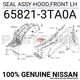 658213TA0A Genuine Nissan SEAL ASSY-HOOD,FRONT LH 65821-3TA0A