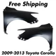 Front Fender Primed Steel Left and Right Side For 2009-2013 Toyota Corolla Front Fender Primed Steel Left and Right Side For 2009-2013 Toyota Corolla