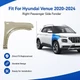 For Hyundai Venue 2020-2024 Front Fender w/ Side Marker Lamp Hole Right Side