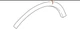 Genuine Nissan Wheel Opening Molding 63810-5RY0A