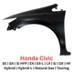 Fender For Honda Civic 2012-2015 Front Left Driver Side Coupe/Sedan | HO1240181