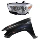 Fender + Headlight Set Halogen For 2019-2023 Toyota Tacoma Fender + Headlight Set Halogen For 2019-2023 Toyota Tacoma