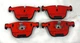 Brembo Premium Ceramic Disc Brake Pads, Red, Set of 4, P06025N