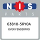 63810-5RY0A Nissan Over fenderfro 638105RY0A, New Genuine OEM Part