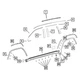 Mopar 5QJ75TZZAA Wheel Flare Molding Mopar 5QJ75TZZAA Wheel Flare Molding