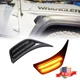 2PCS Amber Fender LED Turn Signal Air Vent Lights For 18-24 Jeep Wrangler JL JT 2PCS Amber Fender LED Turn Signal Air Vent Lights For 18-24 Jeep Wrangler JL JT