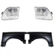 Fender Kit Fits 97 Ford F-150 F-250 Primed Front Driver and Passenger Side