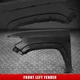 Front Driver Left Side Fender For 16-23 Toyota Tacoma with Wheel Opening Molding