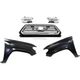 Grille Kit For 16-17 Toyota Tacoma with Left and Right Side Fender and Headlight Grille Kit For 16-17 Toyota Tacoma with Left and Right Side Fender and Headlight