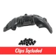 Front Driver Side Fender Liner w/ Clips For 2009-2024 Dodge Ram R1500 CH1248152 Front Driver Side Fender Liner w/ Clips For 2009-2024 Dodge Ram R1500 CH1248152