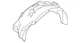 Genuine Ford Fender Splash Shield FL3Z-16102-F Genuine Ford Fender Splash Shield FL3Z-16102-F