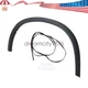 LH Fender Flare Wheel Opening Molding fits 2011 2018 Mitsubishi Outlander Sport LH Fender Flare Wheel Opening Molding fits 2011 2018 Mitsubishi Outlander Sport