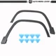 Front Fender Flares For Jeep Cherokee 2014-2017 Driver Left+Right Passenger 2pcs Front Fender Flares For Jeep Cherokee 2014-2017 Driver Left+Right Passenger 2pcs