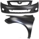Bumper Cover Kit Fits 2009-2010 Corolla Front CAPA Certified 2pc Bumper Cover Kit Fits 2009-2010 Corolla Front CAPA Certified 2pc