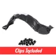 Left Driver Side Fender Liner w/ Clips For 2015-2018 Toyota Prius V TO1248208 Left Driver Side Fender Liner w/ Clips For 2015-2018 Toyota Prius V TO1248208