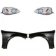 Headlight Kit For 1999-2000 Honda Civic Left Right Lens and Housing Halogen