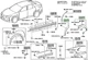 OEM Genuine Toyota Lexus RZ300E RZ450E Outside Moulding Set Quarter Panel Trim