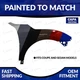 NEW Paint NH797M CAPA Cert Right Side Fender  2016-2018 Honda Civic Sedan/ Coupe