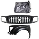 Grille For 2001-2004 Toyota Tacoma with LH Fender and Headlight Kit Grille For 2001-2004 Toyota Tacoma with LH Fender and Headlight Kit