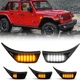 For Jeep Wrangler JL Gladiator JT 2018 Switchback Fender LED Side Marker Light For Jeep Wrangler JL Gladiator JT 2018 Switchback Fender LED Side Marker Light