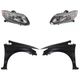 Headlight Kit For 13-15 Honda Civic Driver and Passenger Side