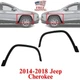 1 Pair Front Fender Flare Molding Left & Right Side For 2014-2018 Jeep Cherokee 1 Pair Front Fender Flare Molding Left & Right Side For 2014-2018 Jeep Cherokee