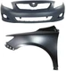 COROLLA 09-10 FRONT BUMPER COVER 2-pc Kit Primed with Fender (LH) Japan Built Ve COROLLA 09-10 FRONT BUMPER COVER 2-pc Kit Primed with Fender (LH) Japan Built Ve