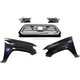 Grille Kit Fits 2016-17 Toyota Tacoma with Left and Right Fenders and Headlights Grille Kit Fits 2016-17 Toyota Tacoma with Left and Right Fenders and Headlights