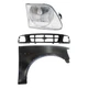 Fender and Grille Assembly Kit For 97-98 Ford F-150 F-250 Primed Passenger Side