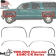 Front & Rear Fender Chrome Trim Set of 4 LH&RH For 88-00 Chevy & GMC C/K Series