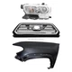 Grille Kit For 2016 2017 Toyota Tacoma with LH Fender and Headlight