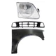 Fender and Grille Assembly Kit Fits 97-98 Ford F-150 F-250 Primed Passenger Side