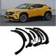 Glossy Black Fender Flares Wheel Arch 6pcs For Toyota C-HR CHR 2018-2022