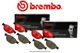 [FRONT+REAR] BREMBO NAO Premium Ceramic Disc Brake Pads BB99358