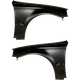  Front, Driver and Passenger Side Fender For Honda Civic 1999-2000