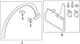 Genuine Audi Wheel Opening Molding 4KE-853-718-F-GRU Genuine Audi Wheel Opening Molding 4KE-853-718-F-GRU