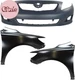 Front Bumper Cover Kit for 2009-2010 Toyota Corolla, Front Bumper Replacement, 3 Front Bumper Cover Kit for 2009-2010 Toyota Corolla, Front Bumper Replacement, 3