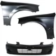 Front Bumper Cover + Fender Kit For 1999-2000 Honda Civic