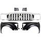 Front Grille Kit For 2001-2004 Toyota Tacoma Base DLX Pre Runner Front Grille Kit For 2001-2004 Toyota Tacoma Base DLX Pre Runner