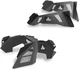 Front and Rear Inner Fender Liners Black 4pcs For 2007-2018 Jeep Wrangler JK JKU Front and Rear Inner Fender Liners Black 4pcs For 2007-2018 Jeep Wrangler JK JKU