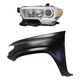 Fender Kit For Toyota Tacoma 2019-23 Front Left CAPA Headlamp with Fog Lamp Hole Fender Kit For Toyota Tacoma 2019-23 Front Left CAPA Headlamp with Fog Lamp Hole