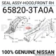 658203TA0A Genuine Nissan SEAL ASSY-HOOD,FRONT RH 65820-3TA0A