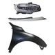 Headlight Assembly Kit for Honda Civic 2016-2018, Includes Right (Passenger) and