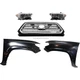 Grille Kit For 2016-2017 Toyota Tacoma with LH RH Fenders and Headlights