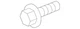 Genuine Toyota Bumper Cover Screw 90080-15077 Genuine Toyota Bumper Cover Screw 90080-15077