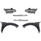 Headlights For 2016-2018 Honda Civic Left and Right Side Kit with Bulb/s Halogen